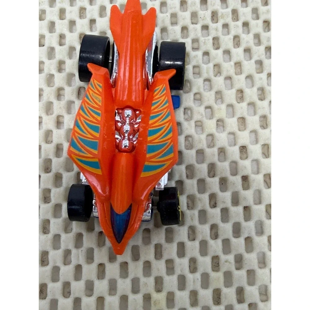 Hot Wheels Turbo Rooster Orange Blue 2016 Mattel‎ Diecast Toy Car 1/64 Scale EUC